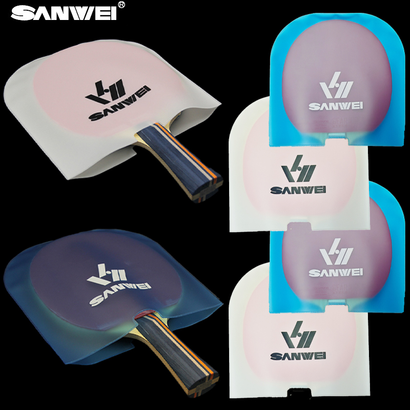 Table Tennis Touch - SANWEI على الوجهين مضرب تنس الطاولة