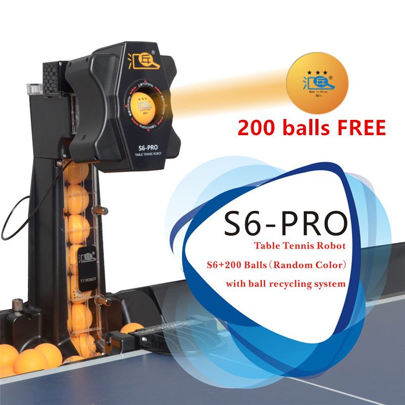 Table Tennis Gun - HUIPANG S6-PRO تنس طاولة روبوت/آلة سهلة