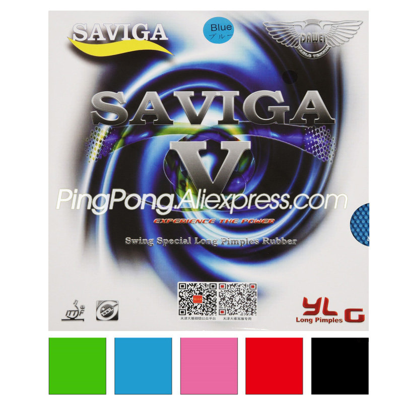 Table Tennis Forehand - الملونة DAWEI SAVIGA V Pips-طويل تنس