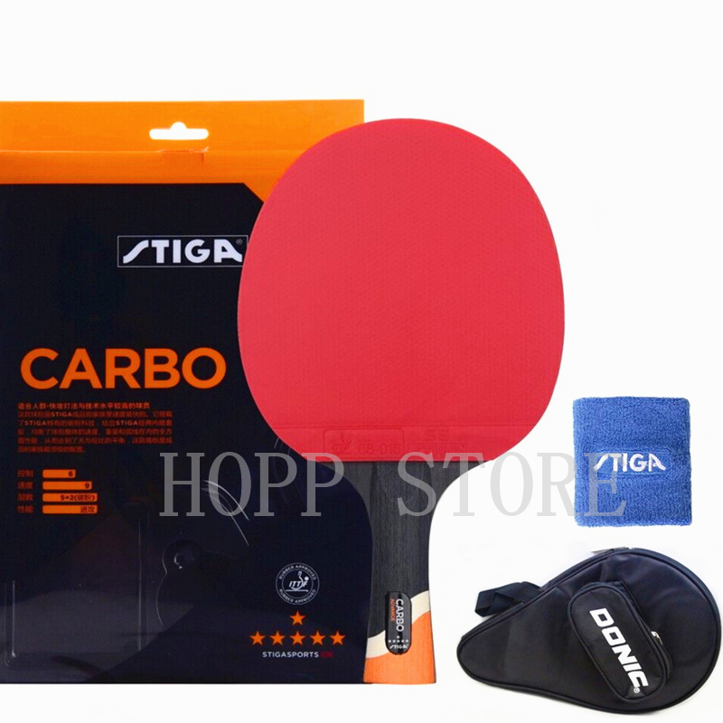 Table Tennis Forehand - ستيغا 6 نجوم مضرب الهجومية المهنية