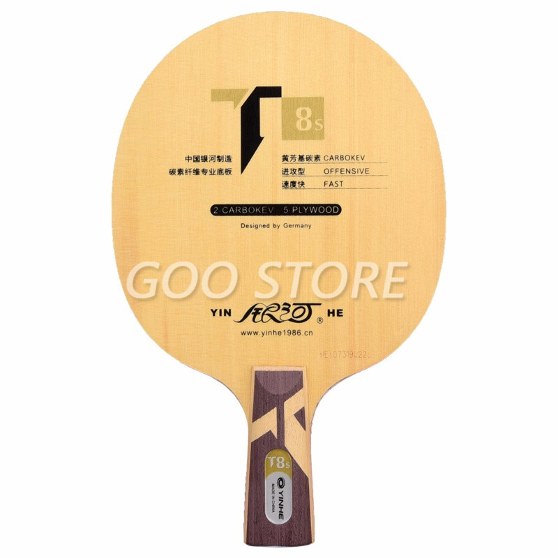 حقيقية yinhe غالاكسي T-8S T8S  - مراجعة Table Tennis Forehand وسعره