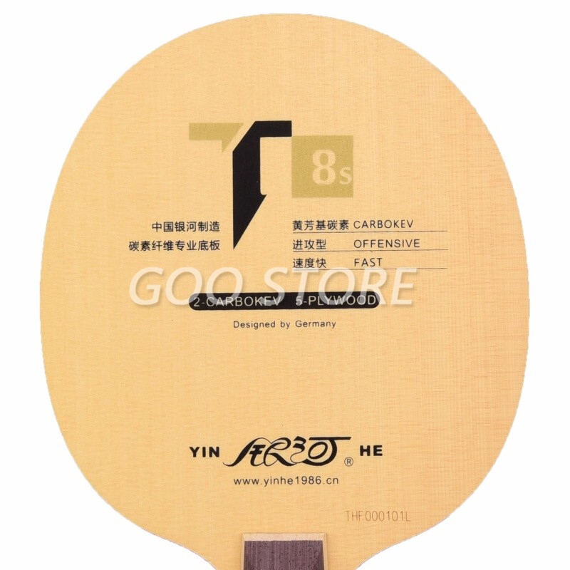 حقيقية yinhe غالاكسي T-8S T8S  - مراجعة Table Tennis Forehand وسعره
